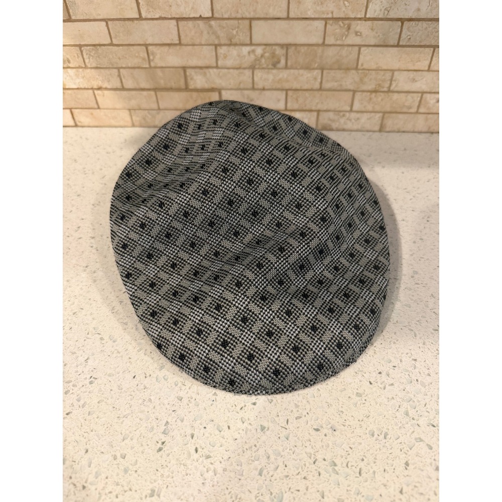 Vintage Look 59 Flat Cap Men's Gray Black Plaid Checkered Hat